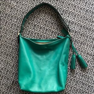 Coach emerald green legacy duffle